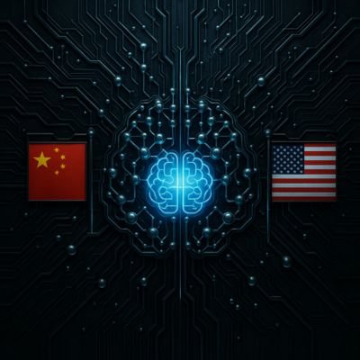 DeepSeek-R2 inteligencia artificial representado como red neuronal con enfoque asiático